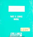 Jones & Lamson-Fay-Jones & Lamson Fay, 8\" x 45\" Lathe, Setup Operation and Parts Manual 1942-8\" x 45\"-02